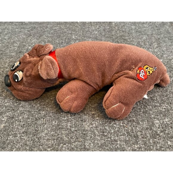 VTG Tonka Pound Puppies Dog Brown Miniature Plush Stuffed Animal Toy - Picture 3 of 11